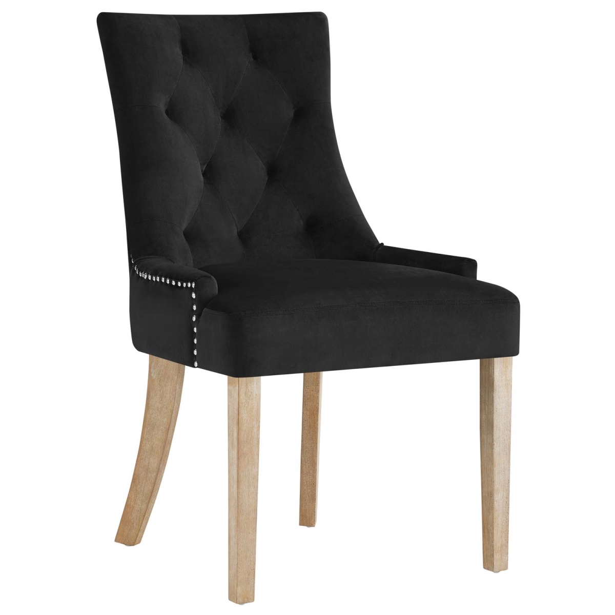 Modway  Pose Upholstered Fabric Dining Chair, Black