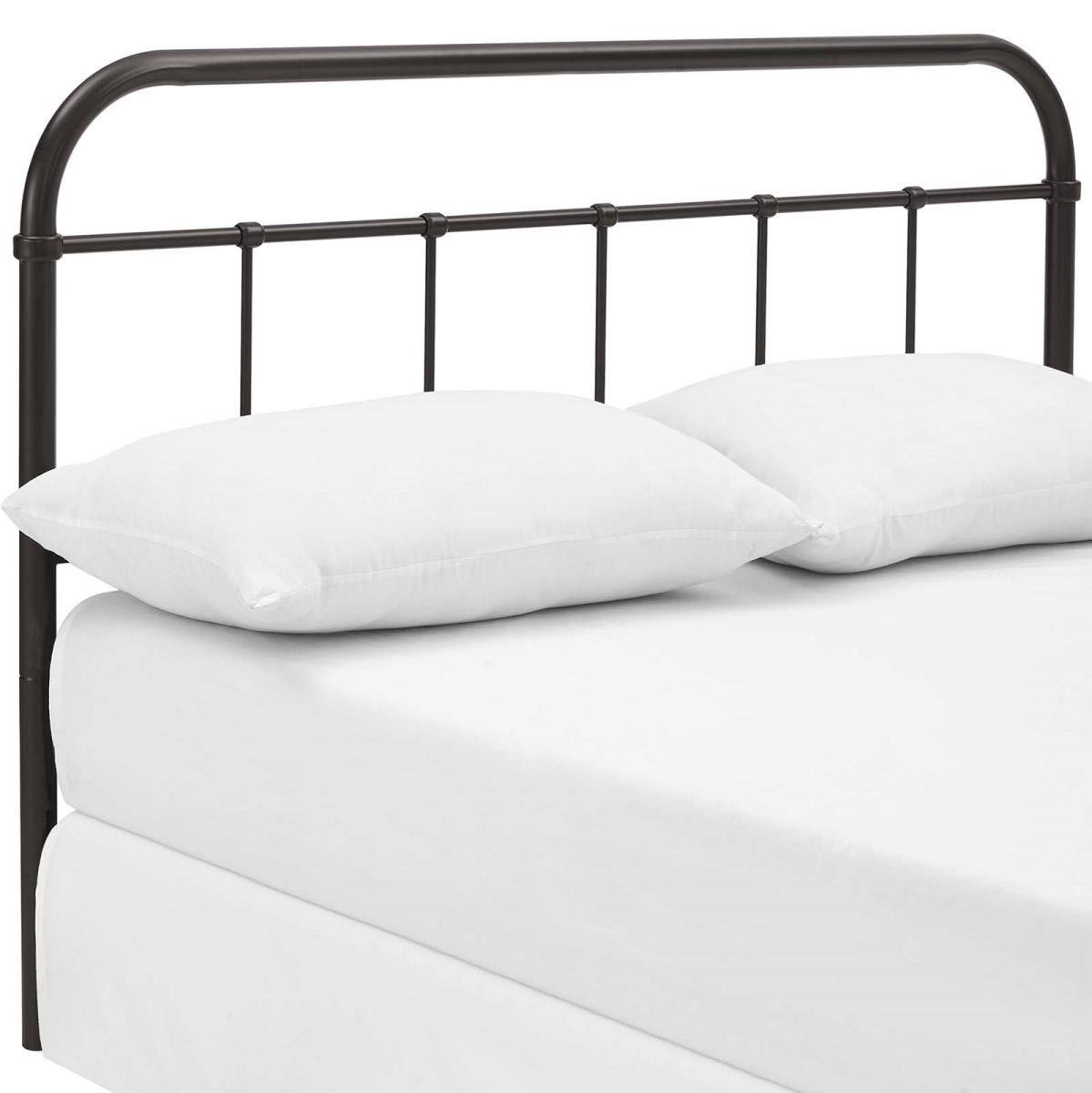 MOD-5537-BRN 40.5 x 2 in. Serena King Steel Headboard - Brown