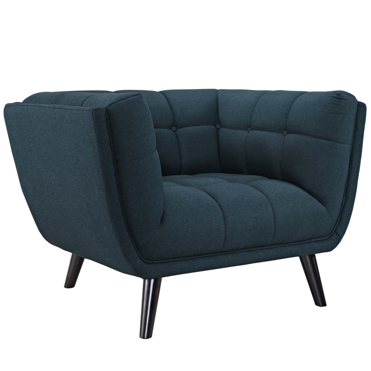 EEI-2732-BLU Bestow Upholstered Fabric Armchair - Blue, 29.5 x 35.5 x 43.5 in -  Modway Furniture