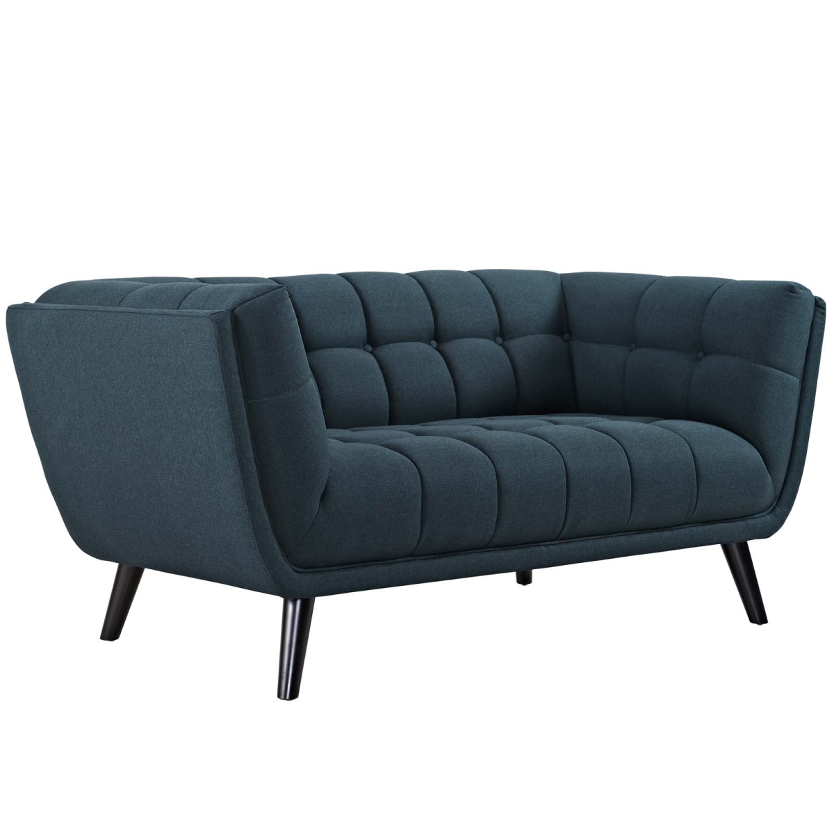 EEI-2534-BLU Bestow Upholstered Fabric Loveseat - Blue, 29.5 x 35.5 x 64.5 in -  Modway Furniture