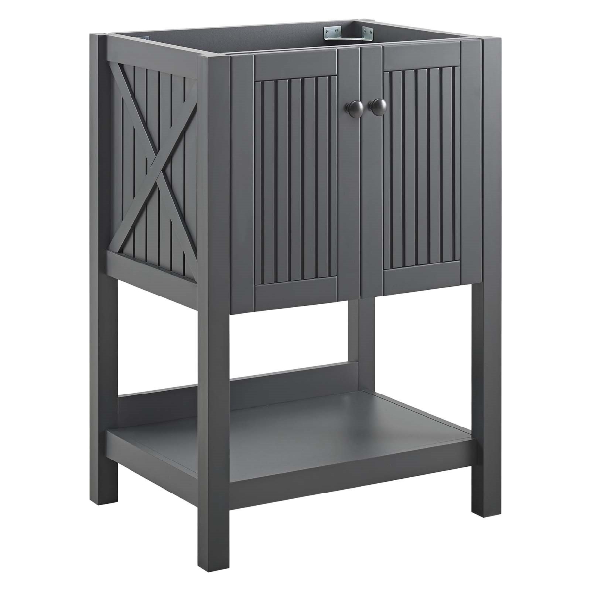 EEI-3942-GRY 23 in. Steam Bathroom Vanity Cabinet - Gray