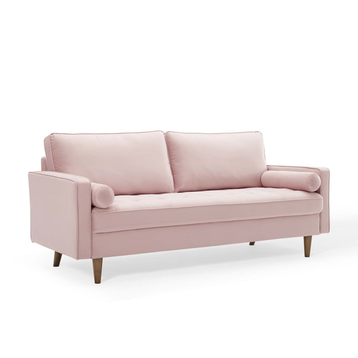 Valour Performance Velvet Sofa - Pink