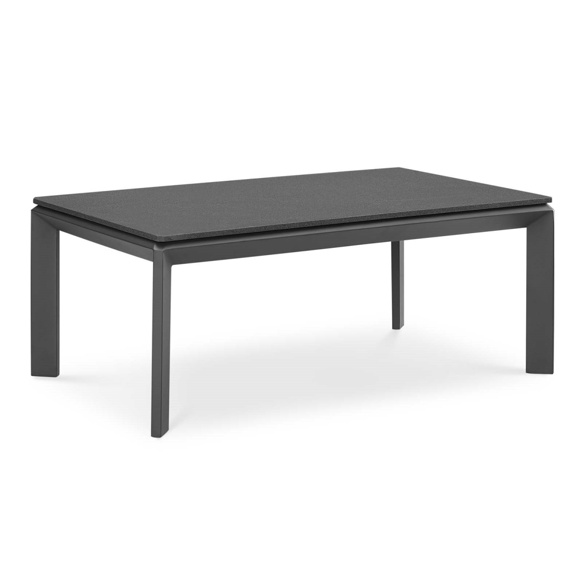 Riverside Aluminum Outdoor Patio Coffee Table - Gray