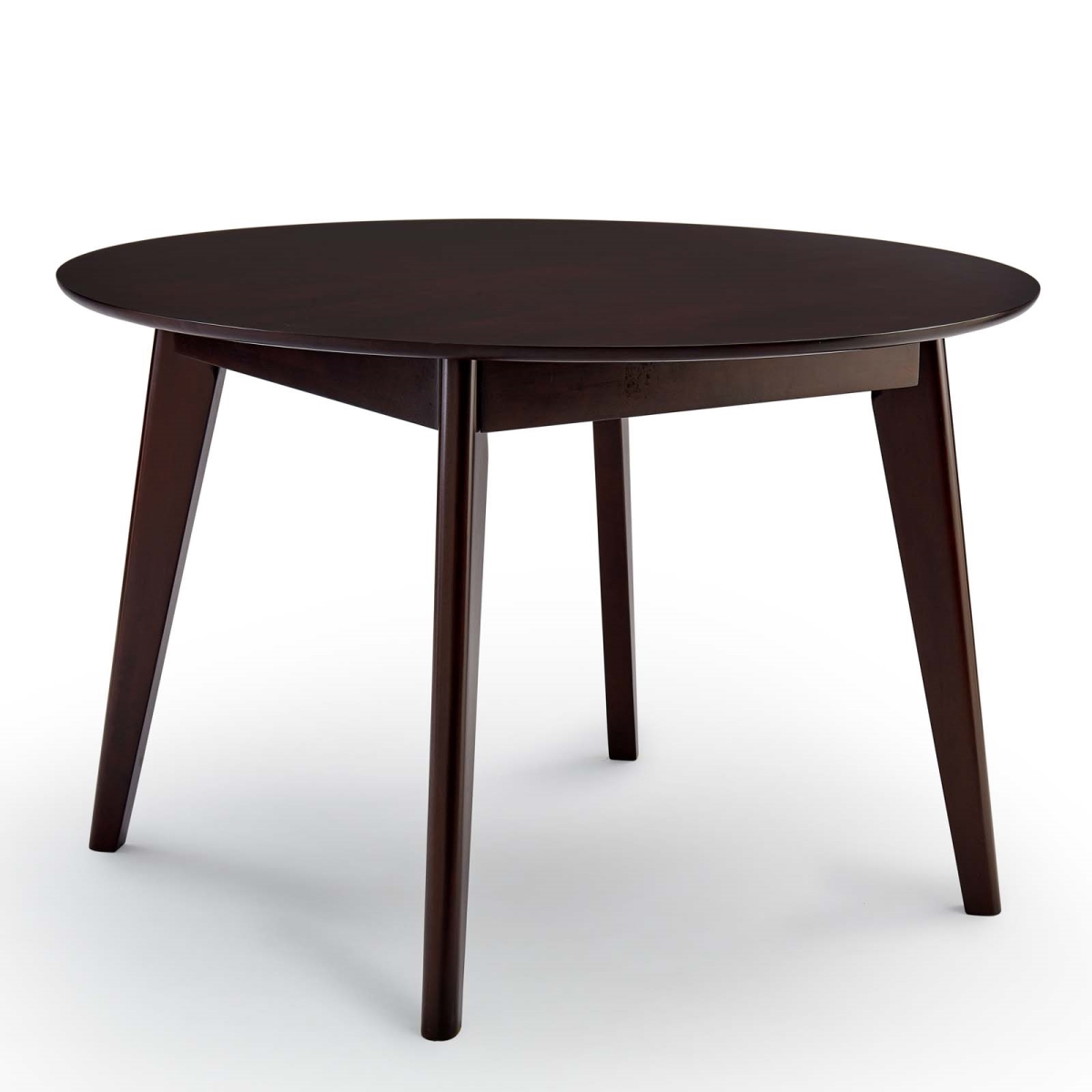 EEI-3751-CAP 45 in. Vision Round Dining Table - Cappuccino