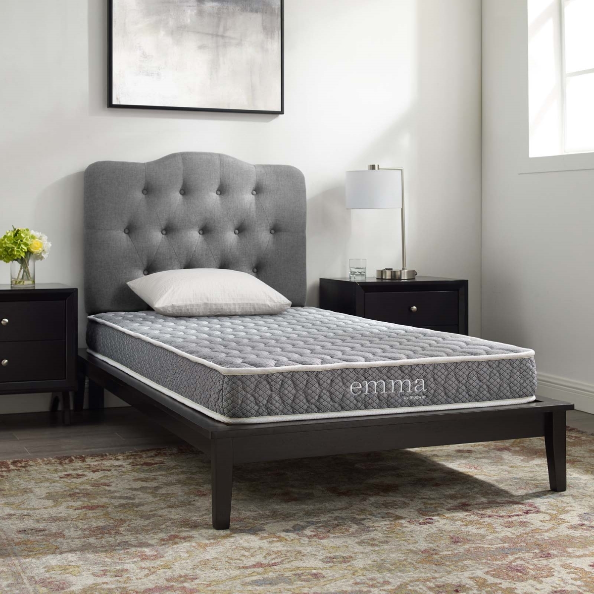 MOD-6138-WHI 6 in. Emma Narrow Twin Mattress