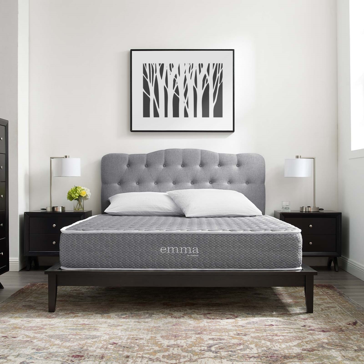 MOD-6261-WHI 10 in. Emma Full Mattress