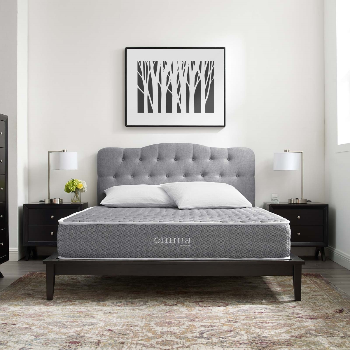 Picture of Modway Furniture MOD-6262-WHI 10 in. Emma Queen Mattress