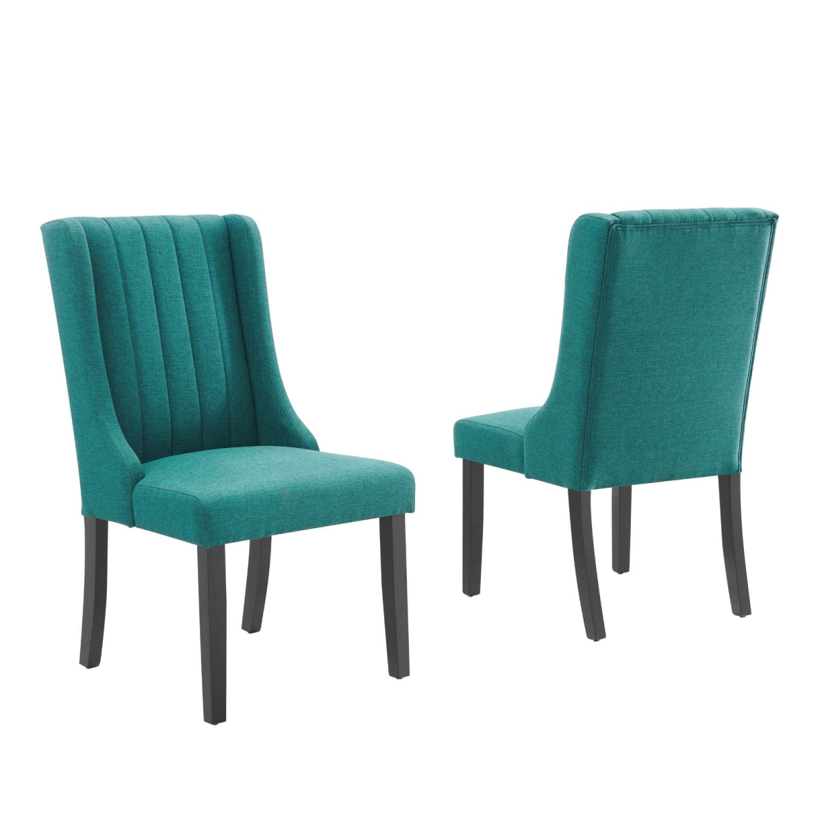 EEI-4245-TEA Renew Parsons Fabric Dining Side Chairs, Teal - Set of 2 -  Modway Furniture