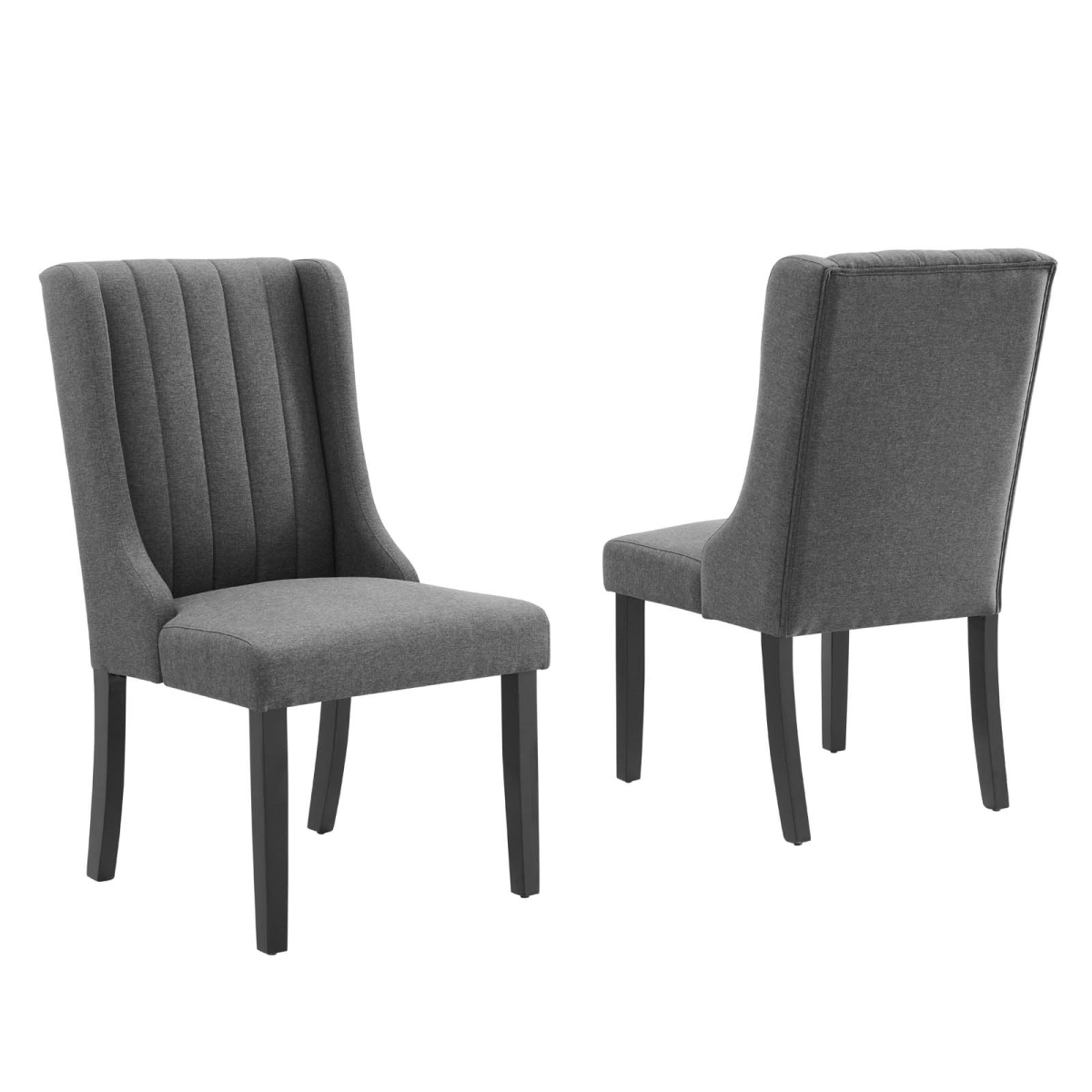 EEI-4245-GRY Renew Parsons Fabric Dining Side Chairs, Gray - Set of 2 -  Modway Furniture