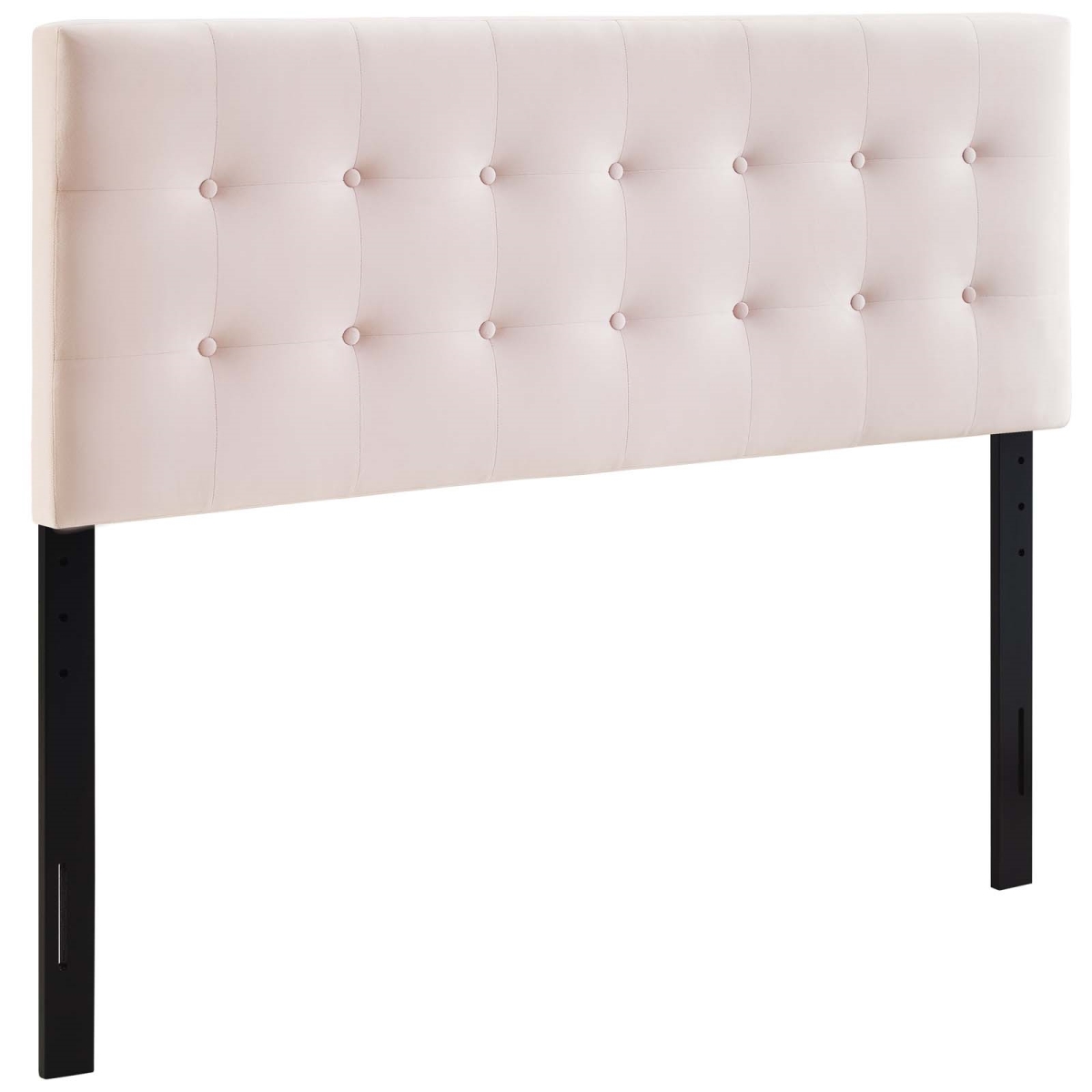 MOD-6116-PNK Emily Queen Size Biscuit Tufted Performance Velvet Headboard, Pink - 22.5 x 61.5 x 3.5 in.