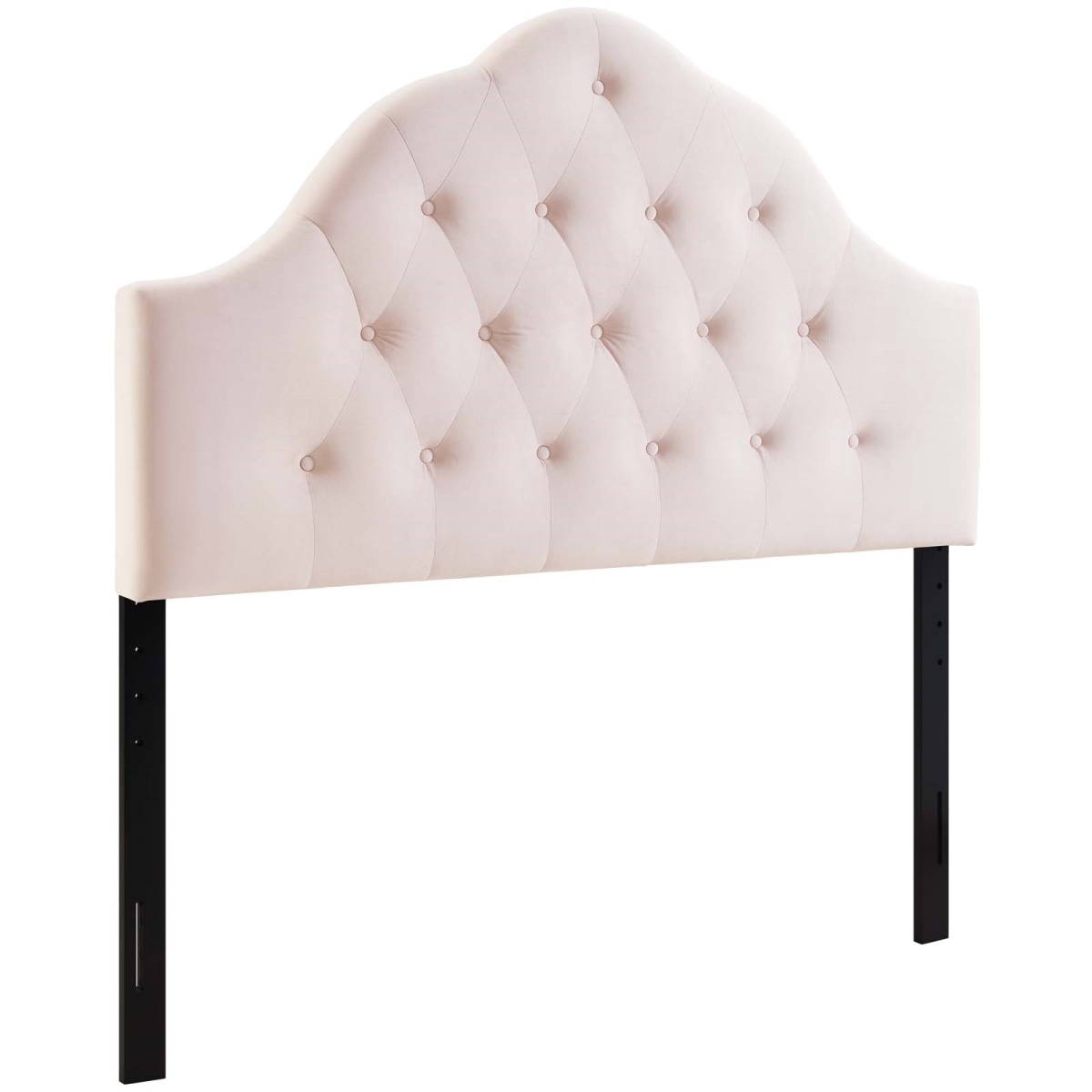 Sovereign Diamond Tufted Performance Velvet Headboard, Pink - Full Size