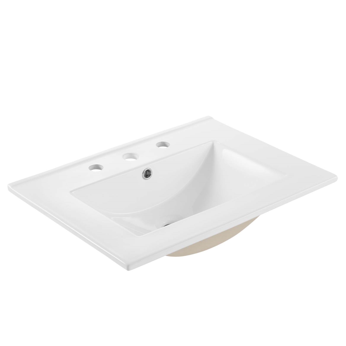 24 in. Cayman Bathroom Sink, White