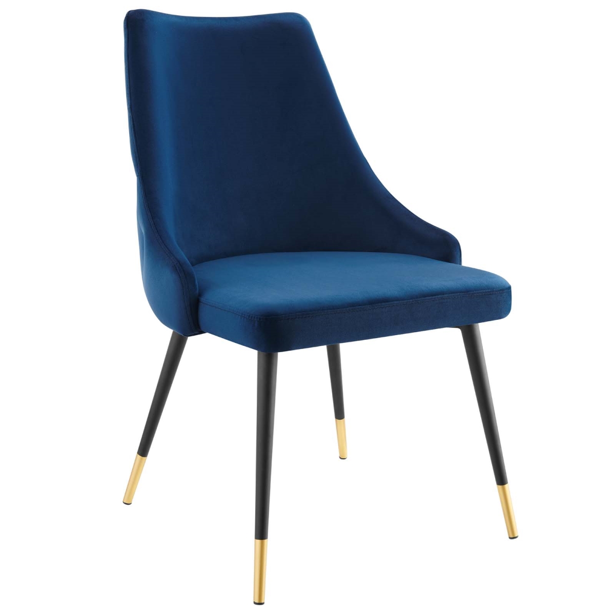 EEI-3907-NAV Adorn Tufted Performance Velvet Dining Side Chair, Navy