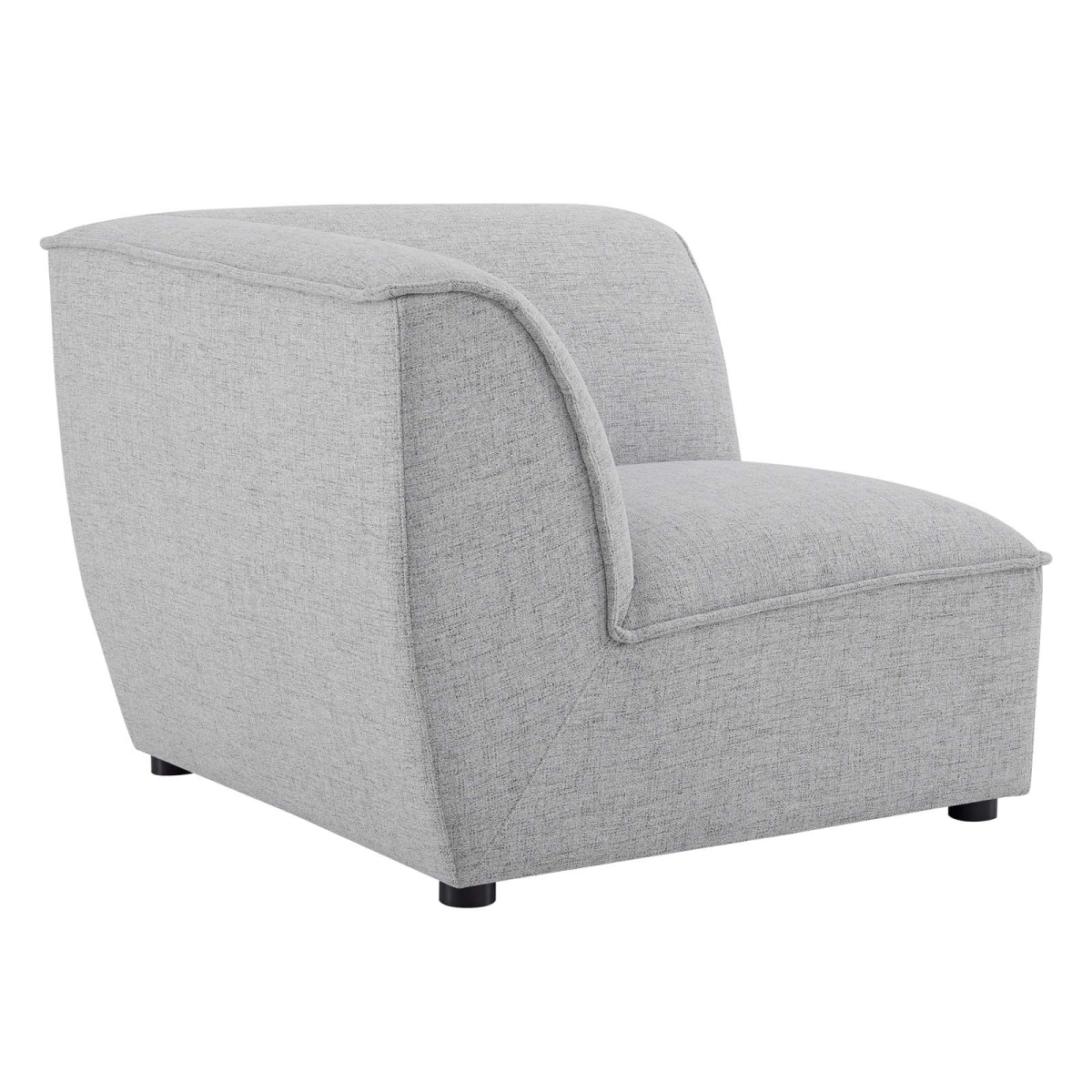 EEI-4417-LGR Comprise Corner Sectional Sofa Chair, Light Gray