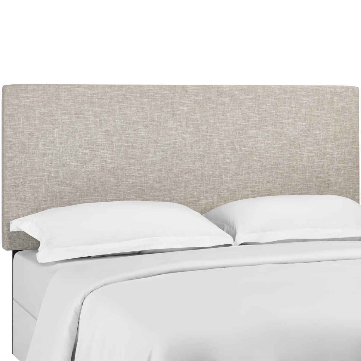 Taylor Upholstered Linen Fabric Headboard - Beige - Full & Queen Size