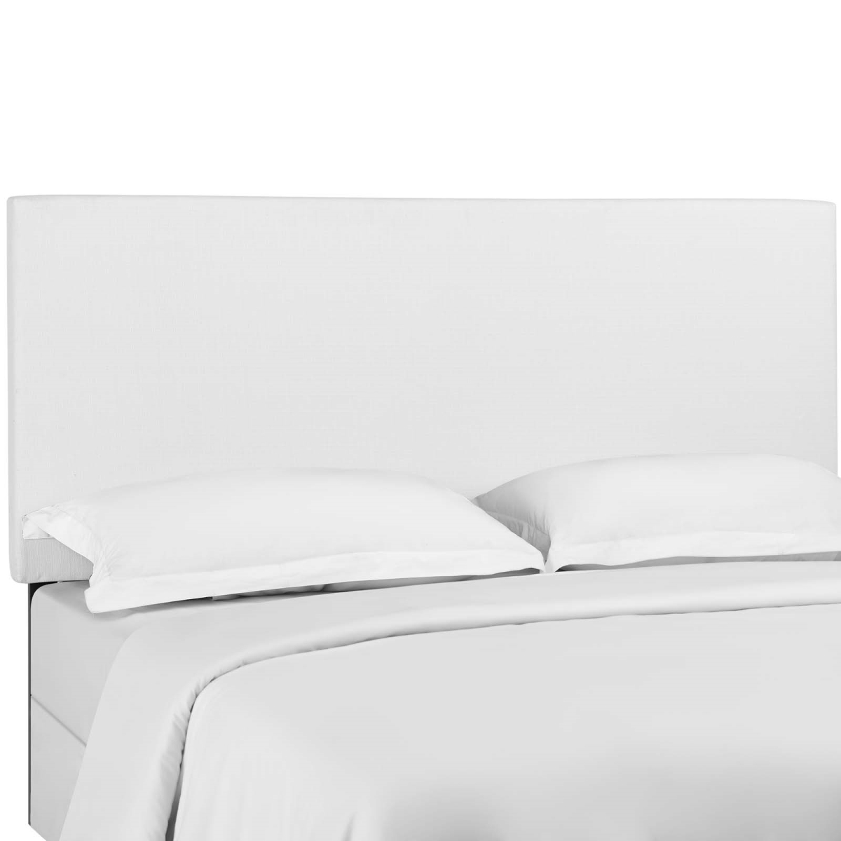 Taylor Upholstered Linen Fabric Headboard - White - Full & Queen Size