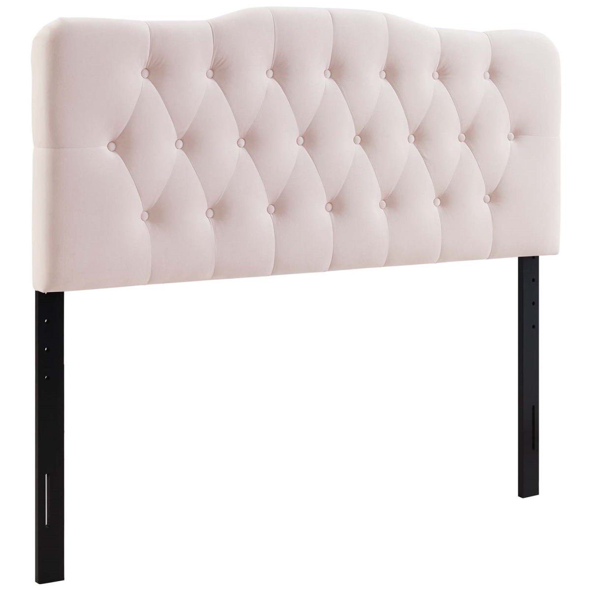 MOD-6128-PNK Annabel Full Diamond Tufted Performance Velvet Headboard, Pink