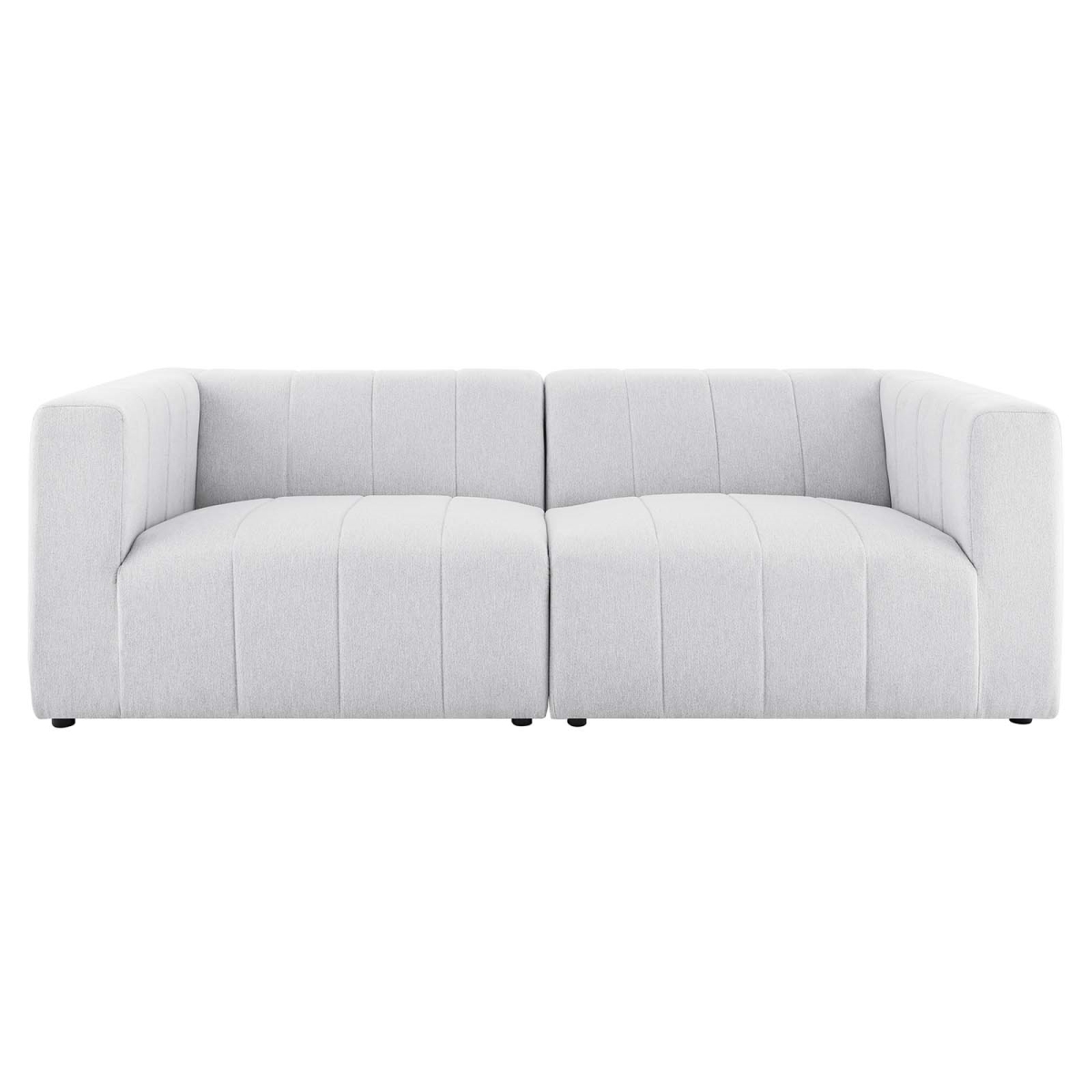 EEI-4512-IVO Bartlett Upholstered Fabric Loveseat, Ivory - 2 Piece