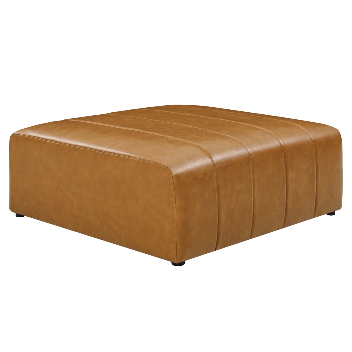 EEI-4401-TAN Bartlett Vegan Leather Ottoman, Tan