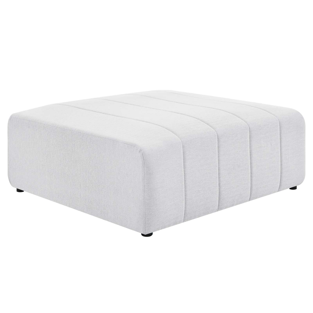 EEI-4400-IVO Bartlett Upholstered Fabric Ottoman, Ivory