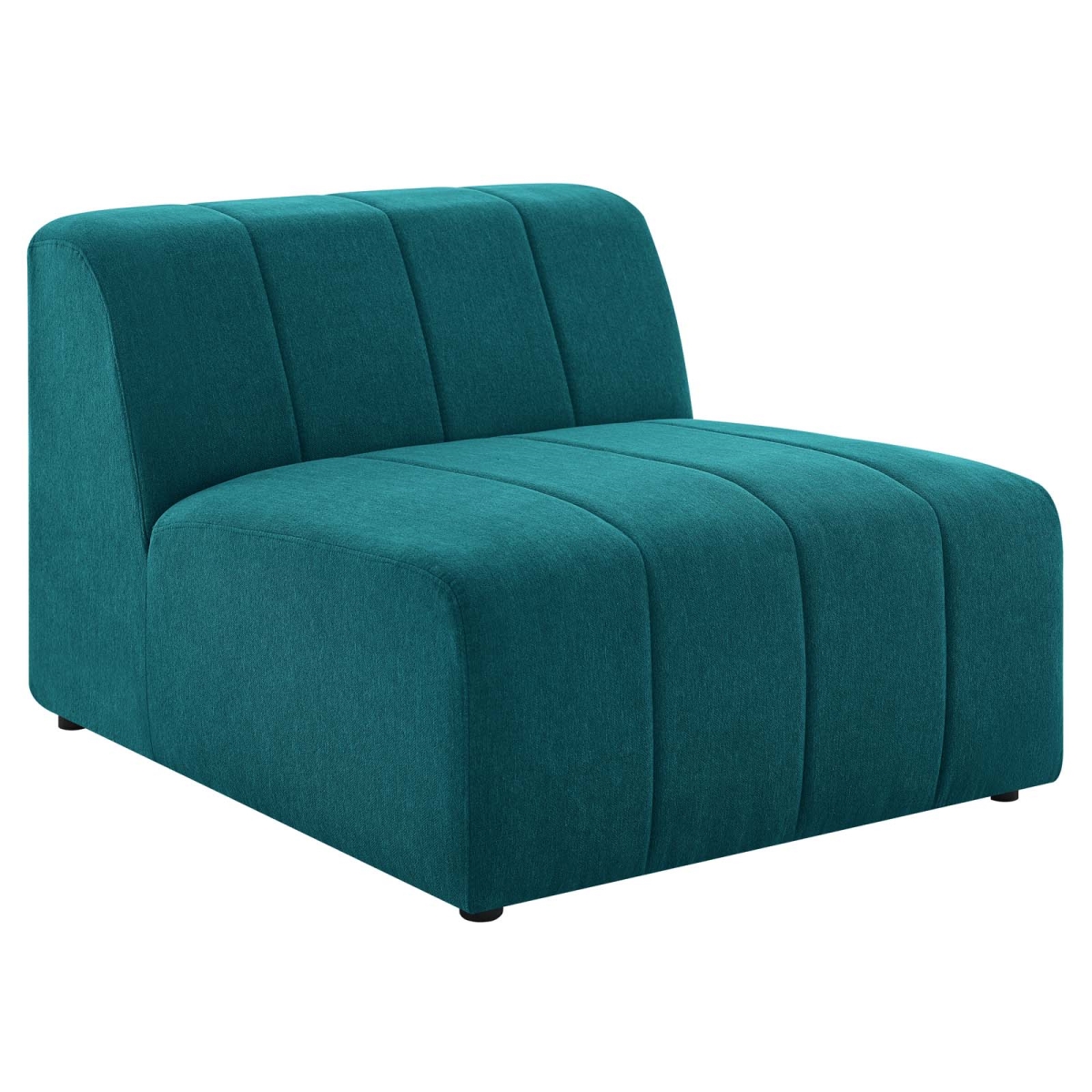 EEI-4398-TEA Bartlett Upholstered Fabric Armless Chair, Teal