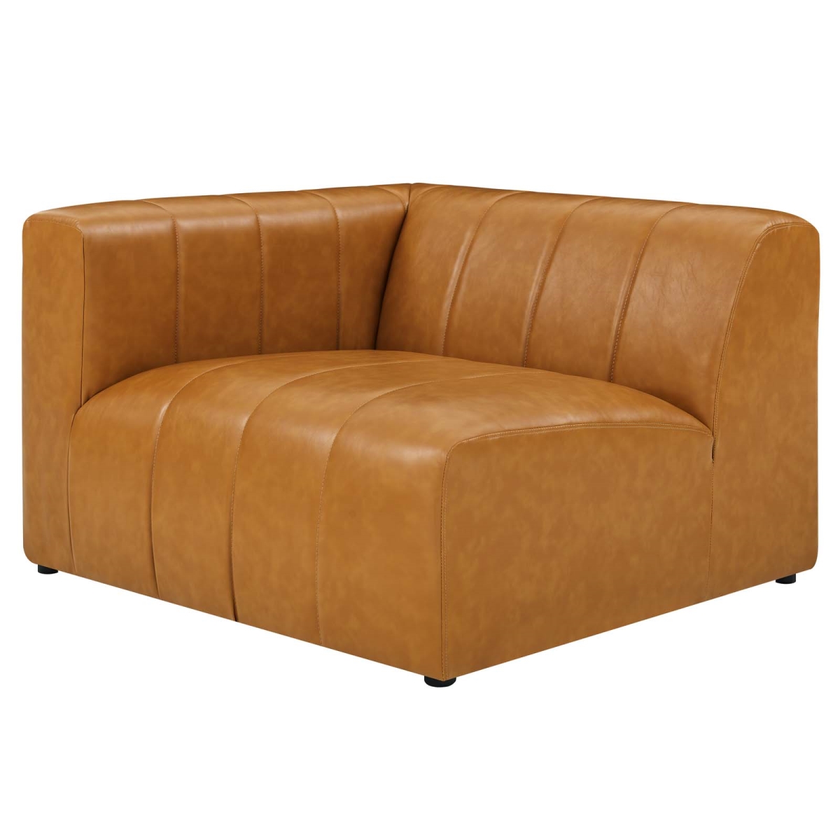 EEI-4397-TAN Bartlett Vegan Leather Left-Arm Chair, Tan
