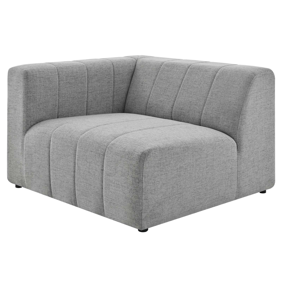 EEI-4396-LGR Bartlett Upholstered Fabric Left-Arm Chair, Light Gray
