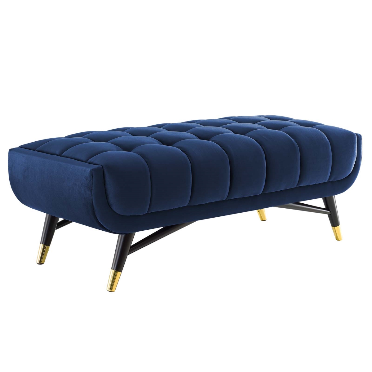 EEI-4242-MID 47.5 in. Adept Performance Velvet Bench, Midnight Blue