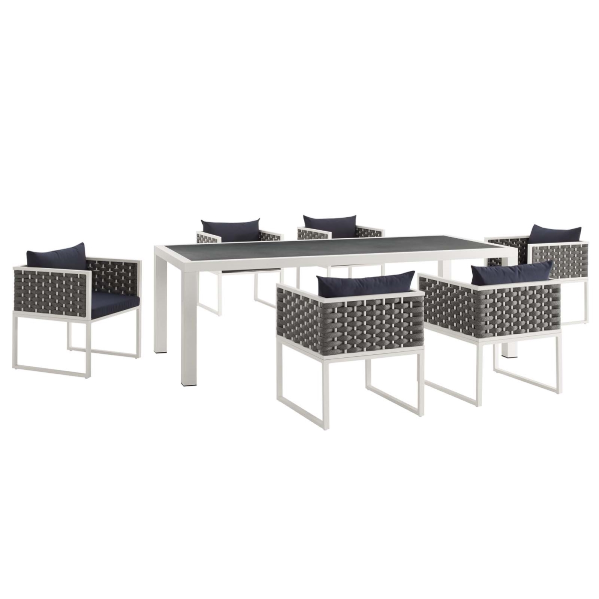 Modway Furniture EEI-3185-WHI-NAV-SET