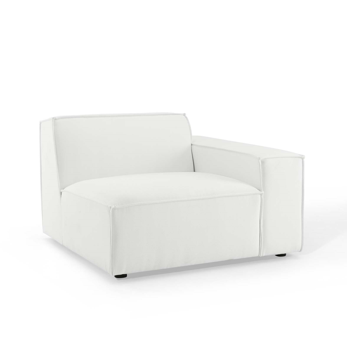 EEI-3869-WHI Restore Right-Arm Sectional Sofa Chair, White