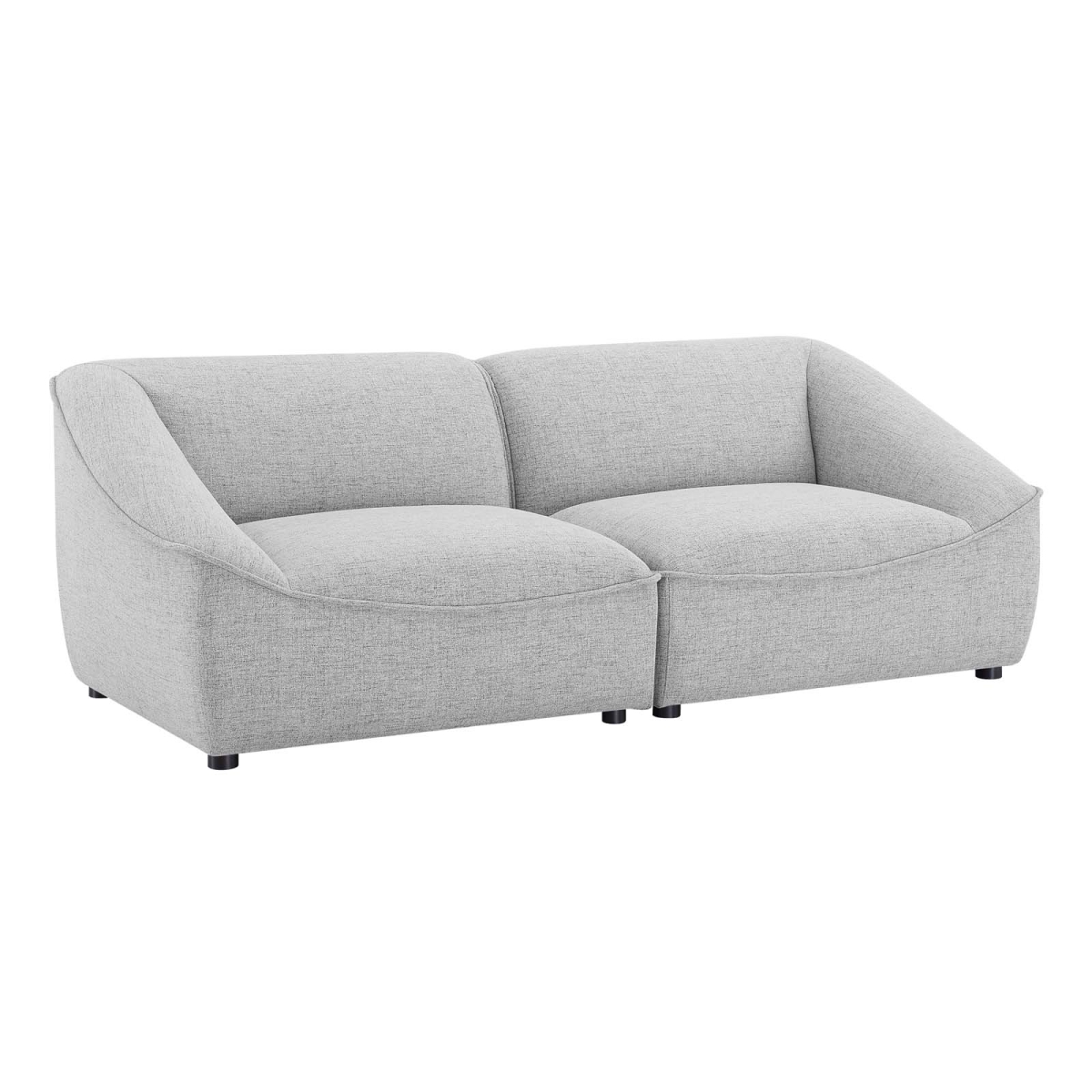 EEI-5403-LGR 41.5 x 75 x 28.5 in. Comprise Loveseat, Light Gray - 2 Piece