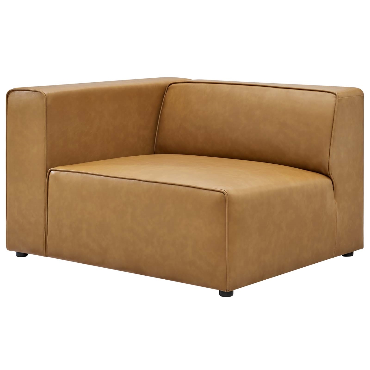 EEI-4621-TAN Mingle Vegan Leather Left-Arm Chair, Tan