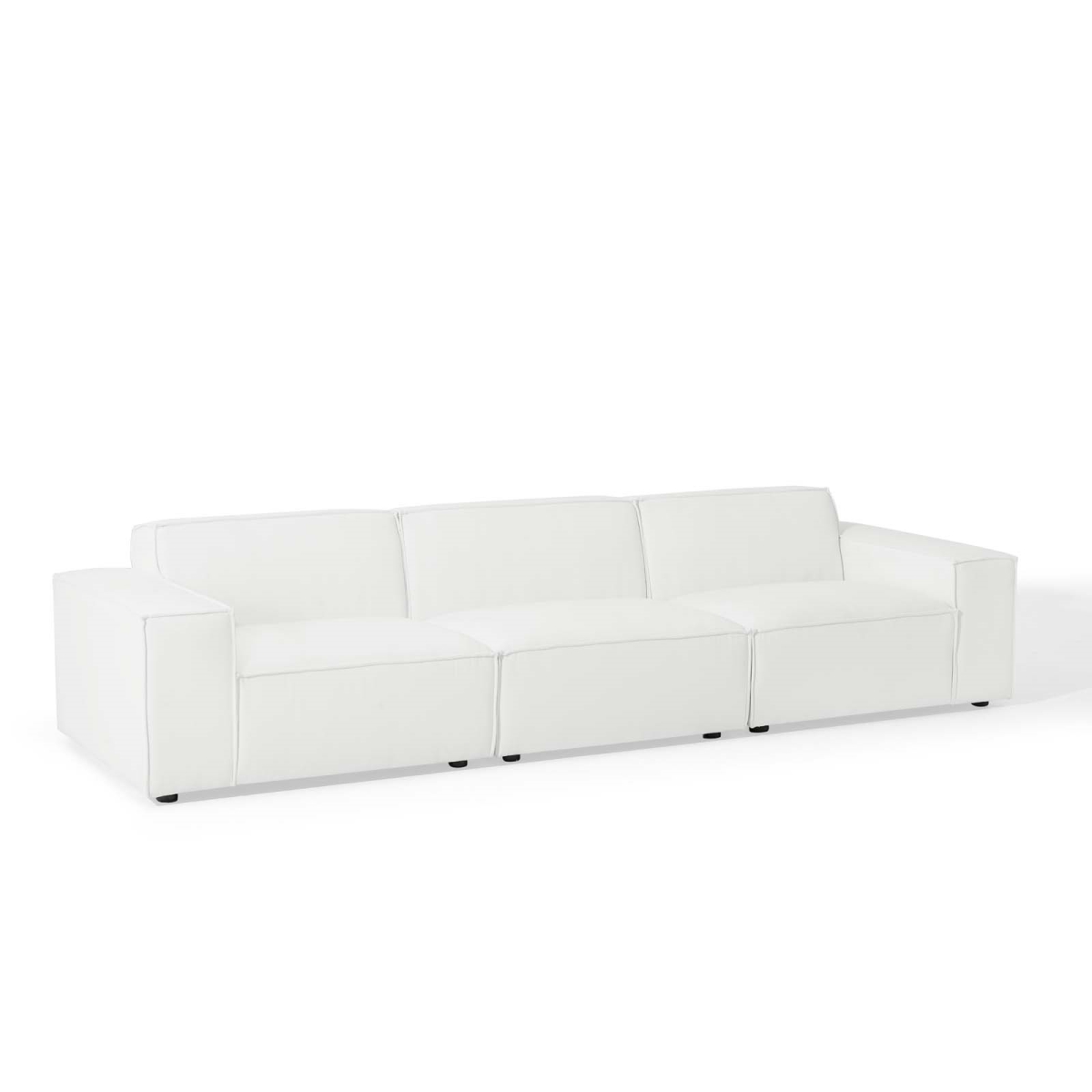 EEI-4112-WHI Restore Sectional Sofa, White - 3 Piece
