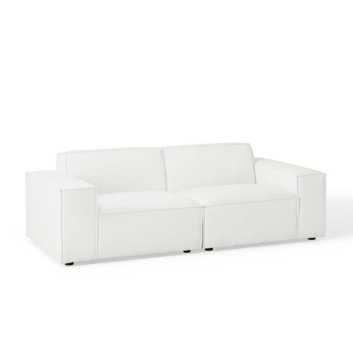 EEI-4111-WHI Restore Sectional Sofa, White - 2 Piece
