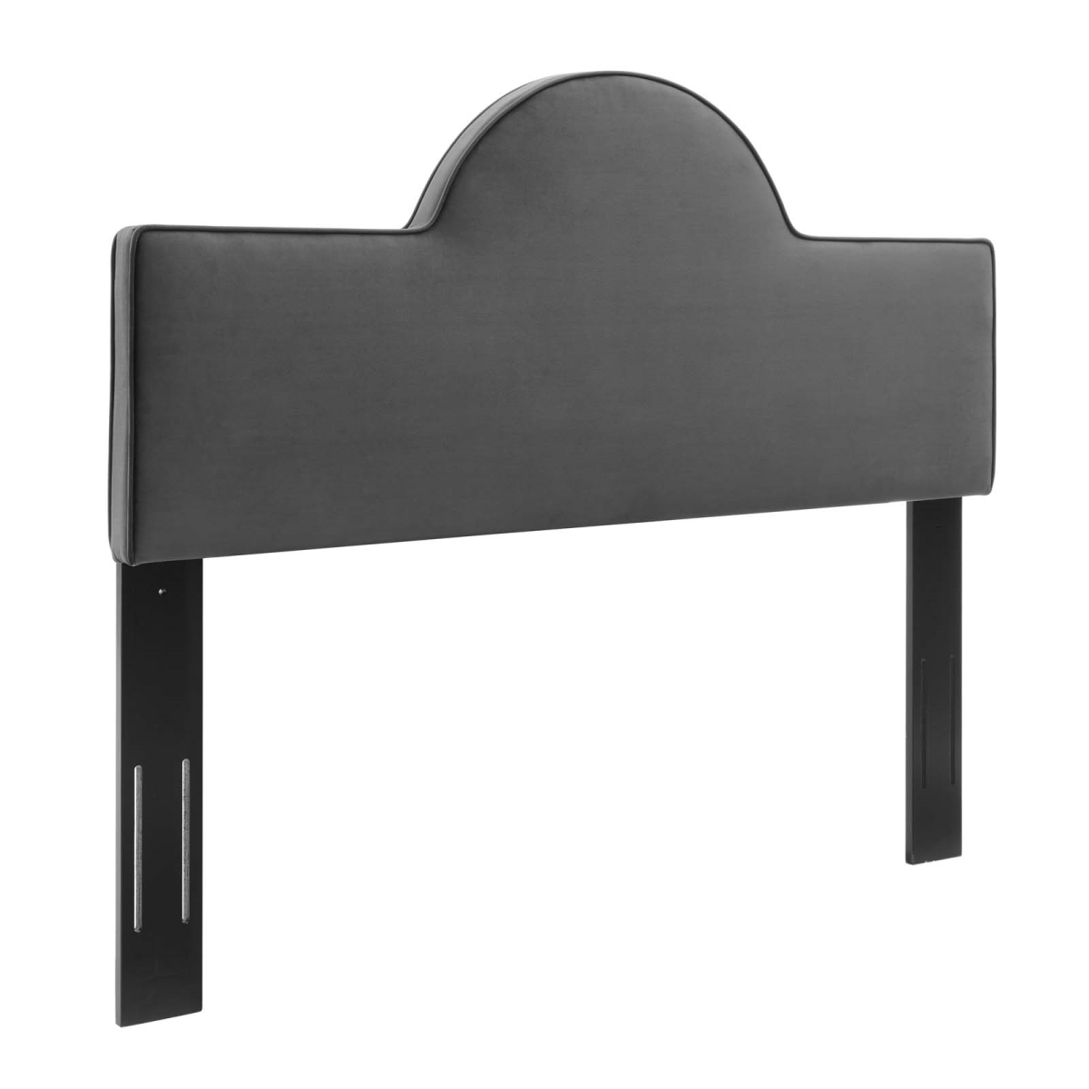 MOD-6304-CHA Dawn Performance Velvet Headboard, Charcoal - King & California King Size