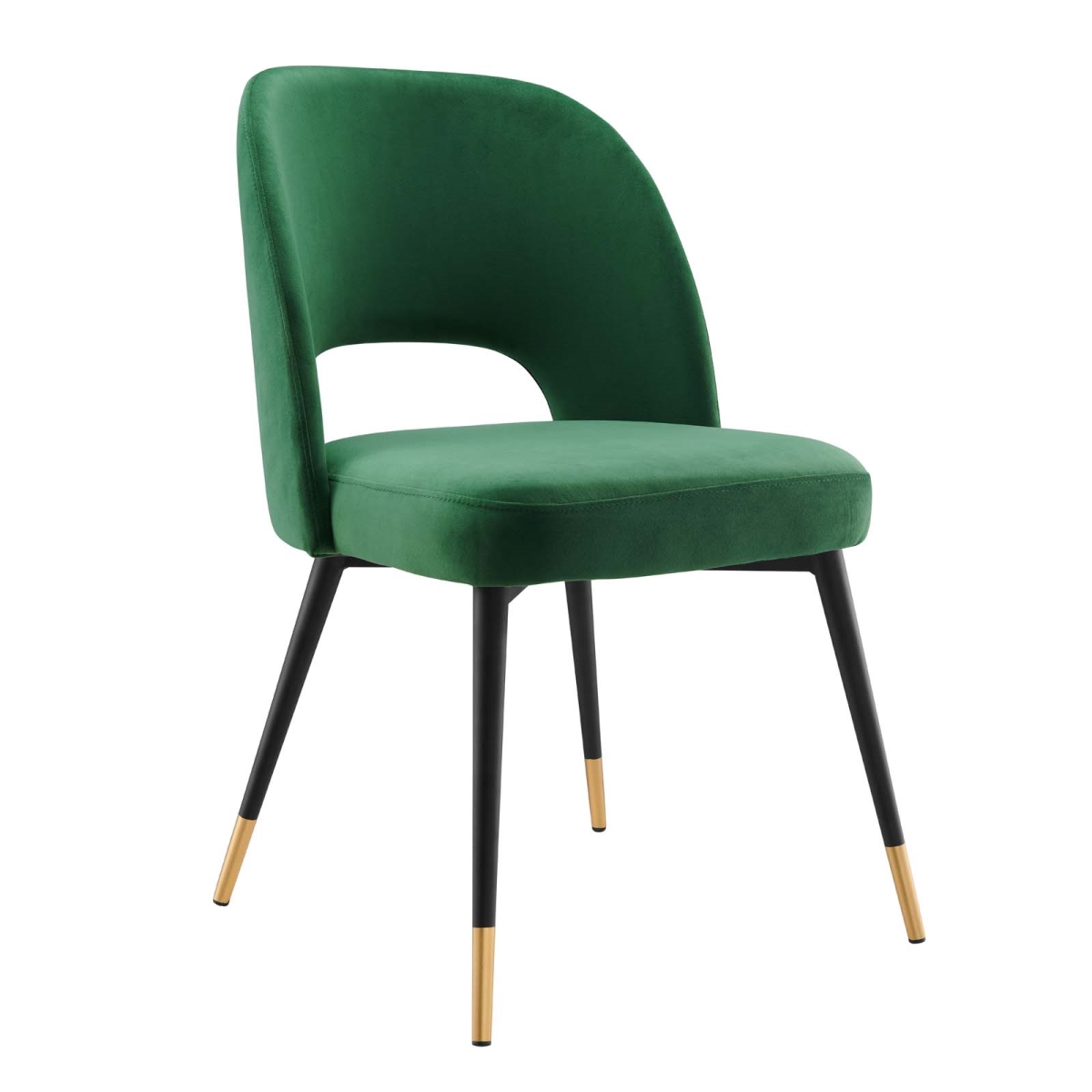 EEI-4212-EME Rouse Performance Velvet Dining Side Chair, Emerald