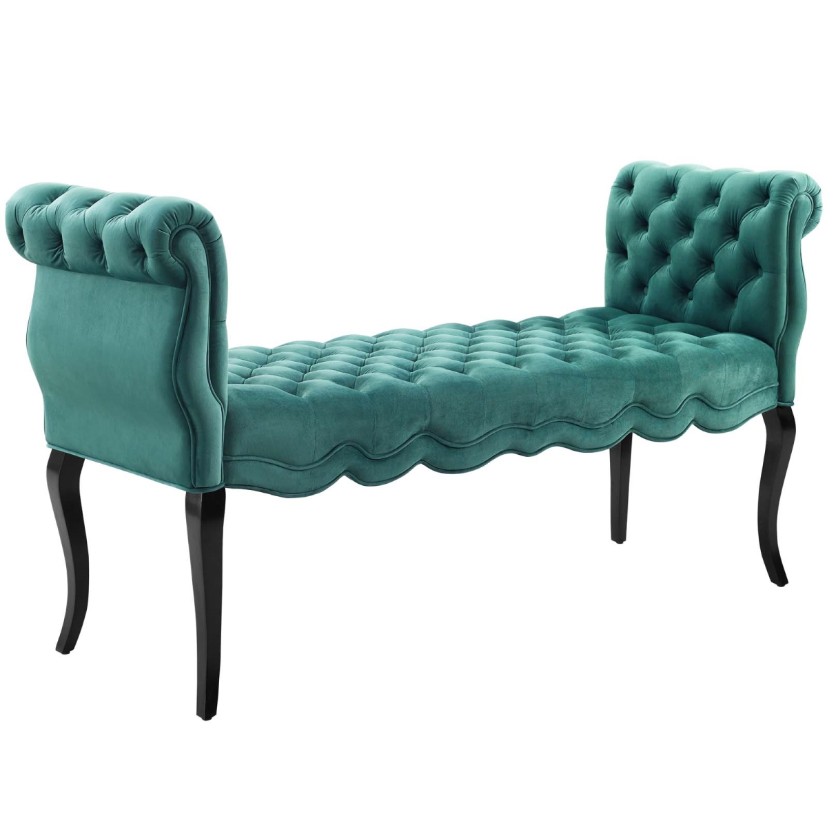 Picture of Modway Furniture EEI-3018-TEA Adelia Chesterfield Style Button Tufted Performance Velvet Bench&#44; Teal