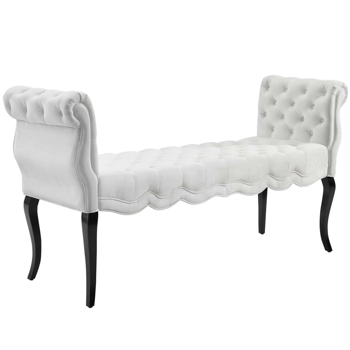 Picture of Modway Furniture EEI-3018-WHI Adelia Chesterfield Style Button Tufted Performance Velvet Bench&#44; White