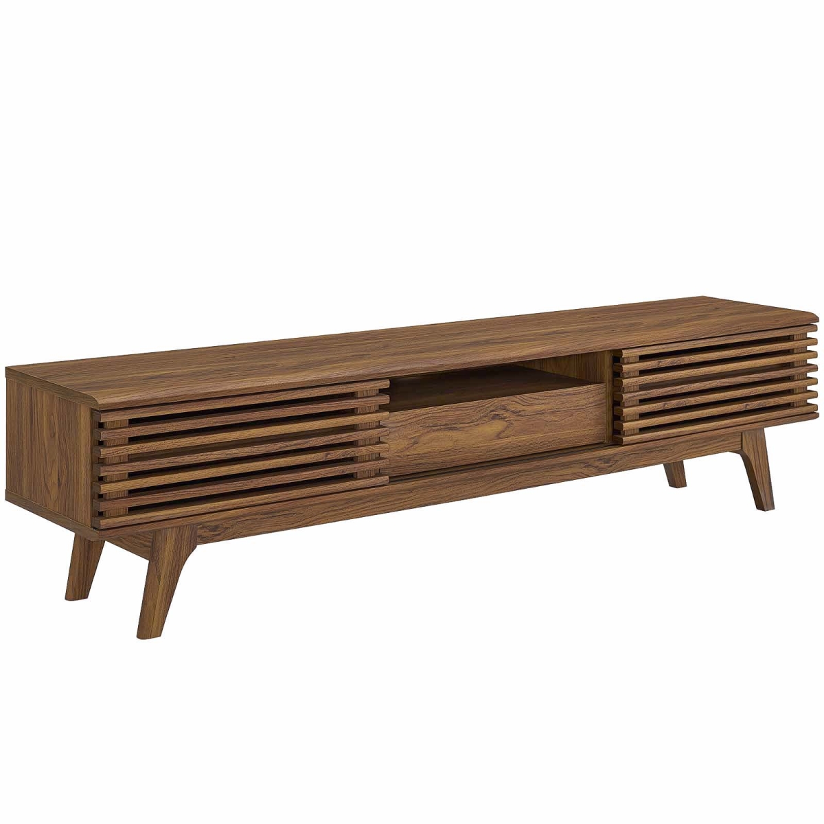 EEI-3305-WAL-WAL 70 in. Render TV Stand, Walnut