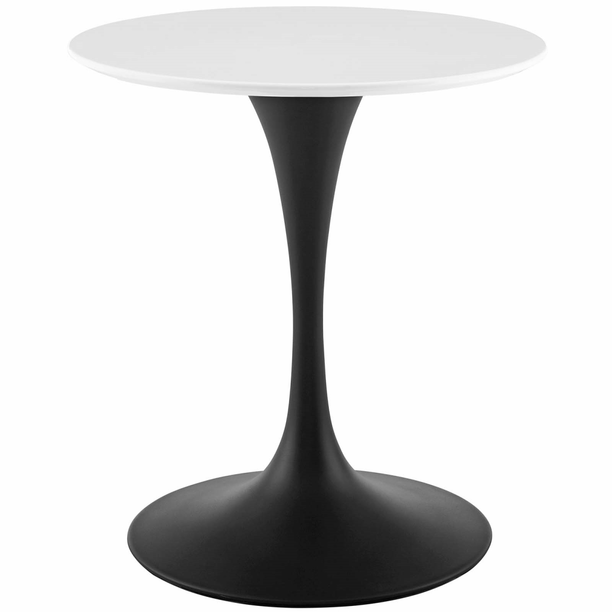 EEI-3510-BLK-WHI 28 in. Lippa Round Wood Dining Table, Black & White -  Modway Furniture