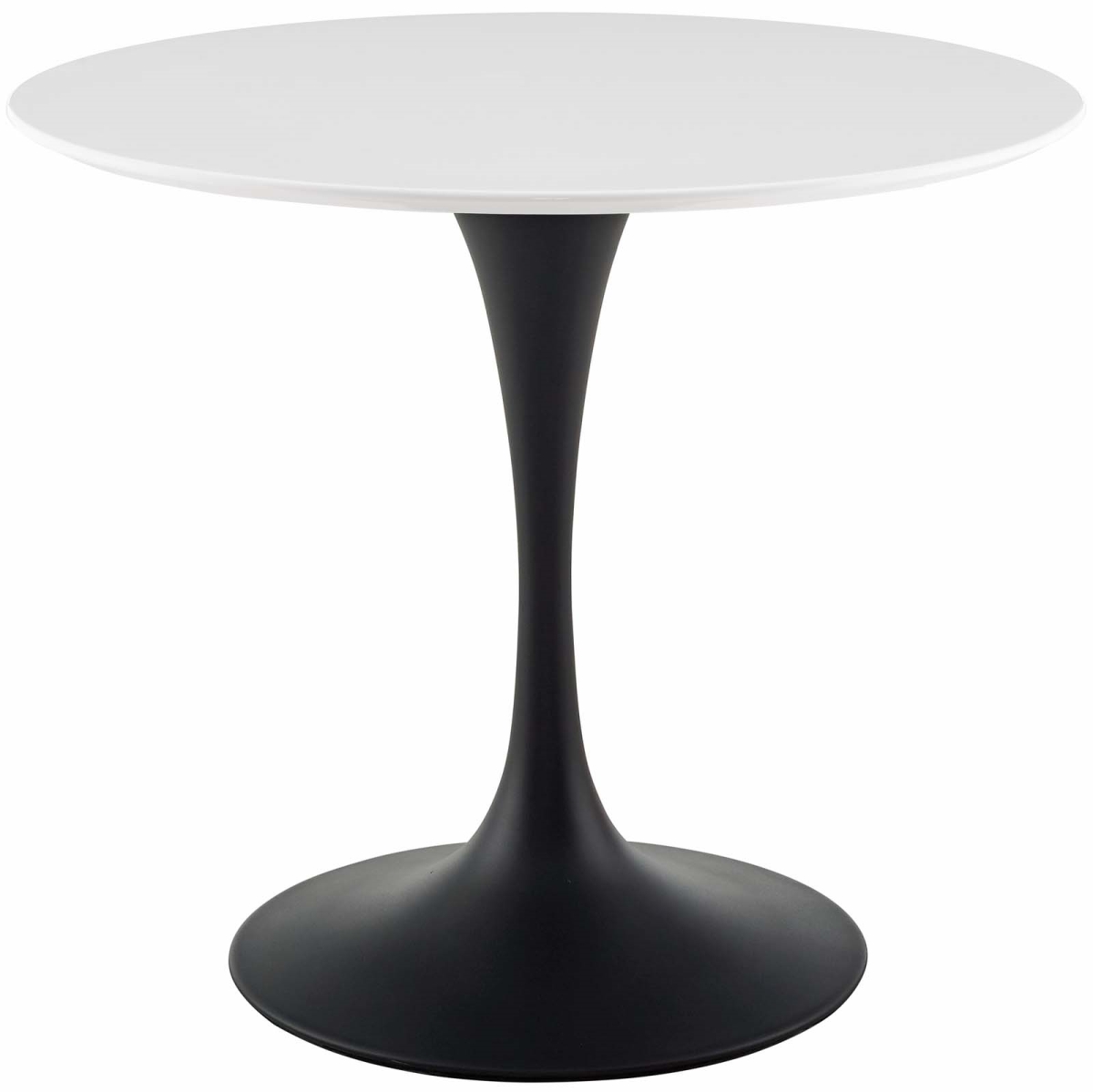 Lippa Round Wood Dining Table - Black & White