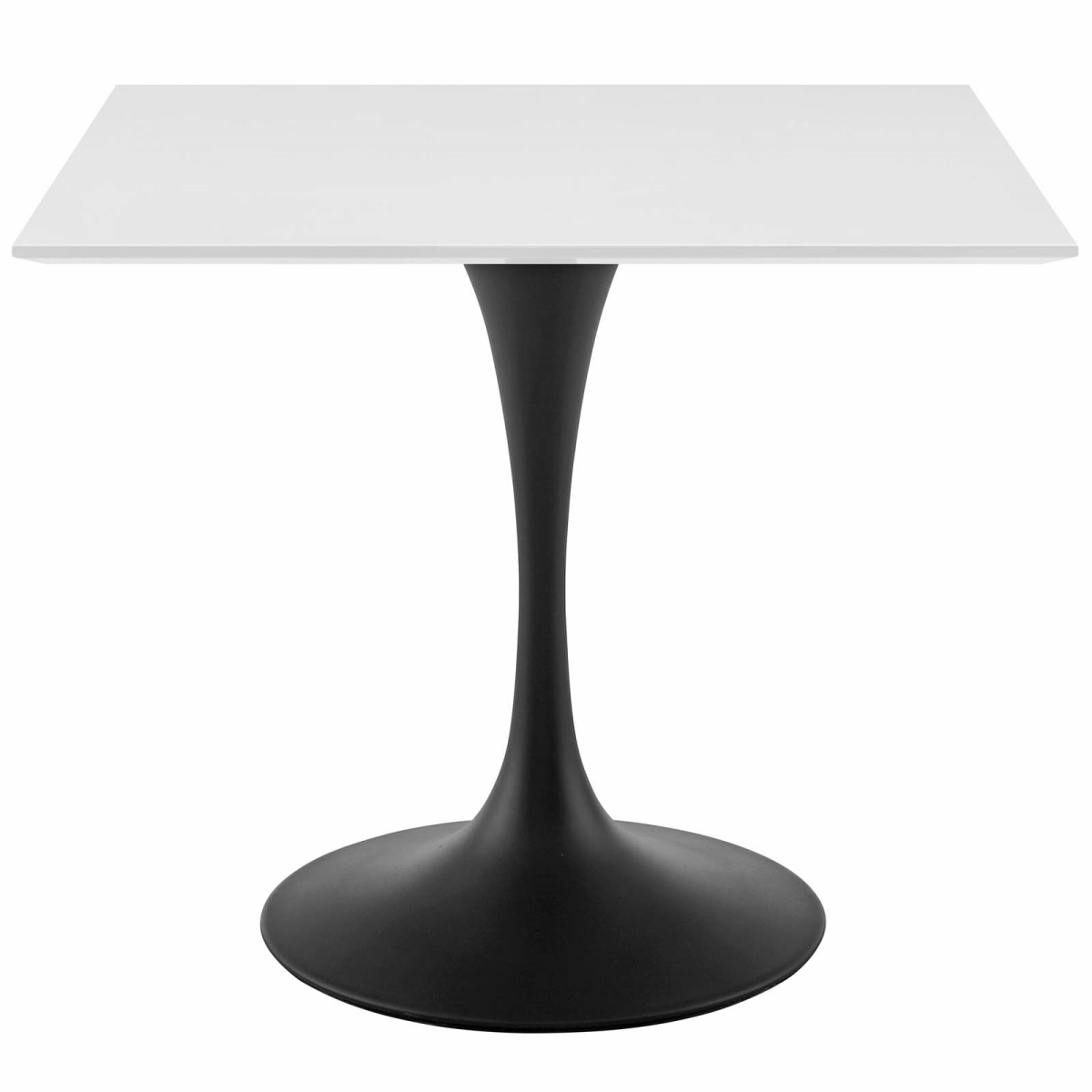 EEI-3514-BLK-WHI 36 in. Lippa Square Wood Top Dining Table, Black & White