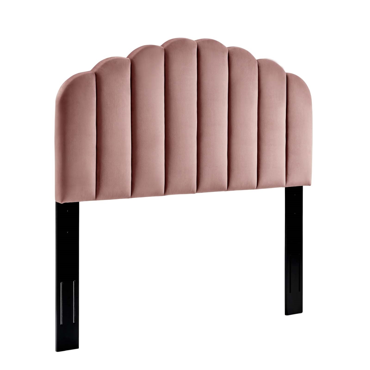 MOD-6206-DUS Veronique Twin Performance Velvet Headboard, Dusty Rose