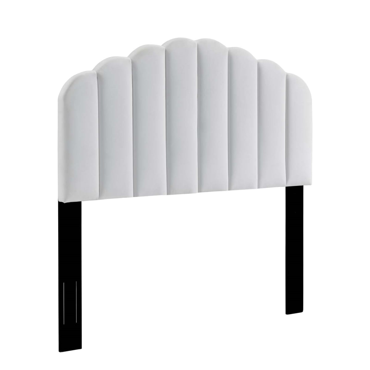 Veronique Performance Velvet Headboard, White - Full & Queen Size
