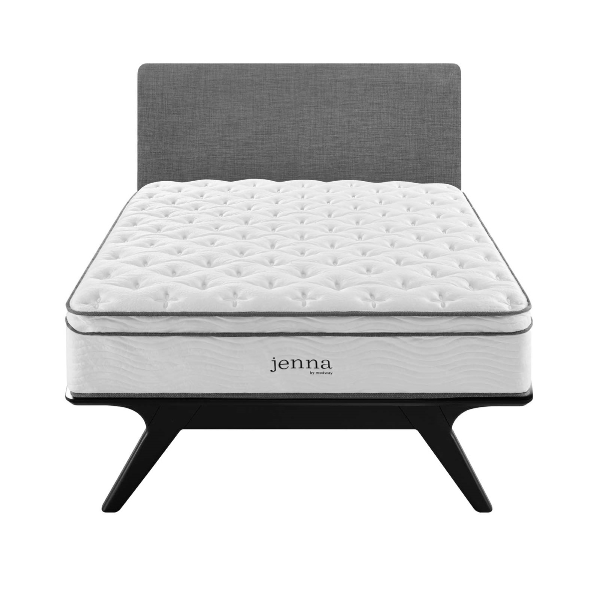 MOD-6085-WHI 14 in. Jenna Innerspring Mattress, White - King Size