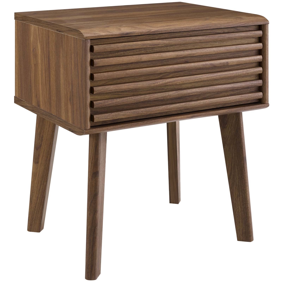 Render End Table Nightstand, Walnut