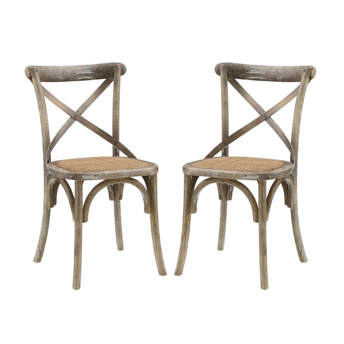 Gear Dining Side Chair, Gray - Set of 2