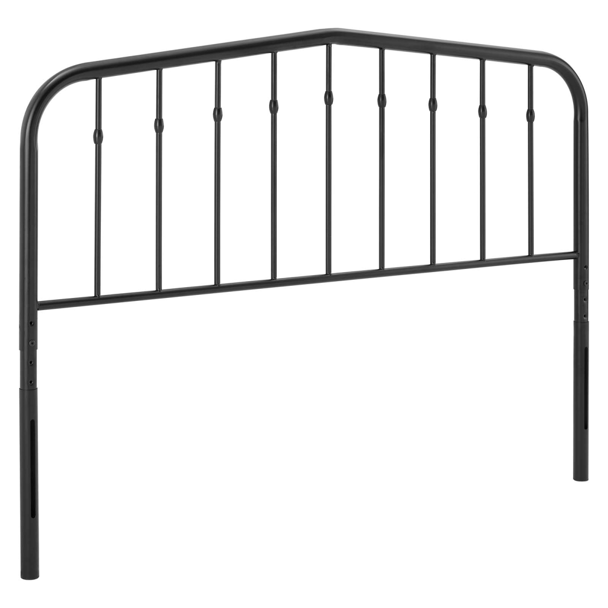 Lennon King Size Metal Headboard, Black
