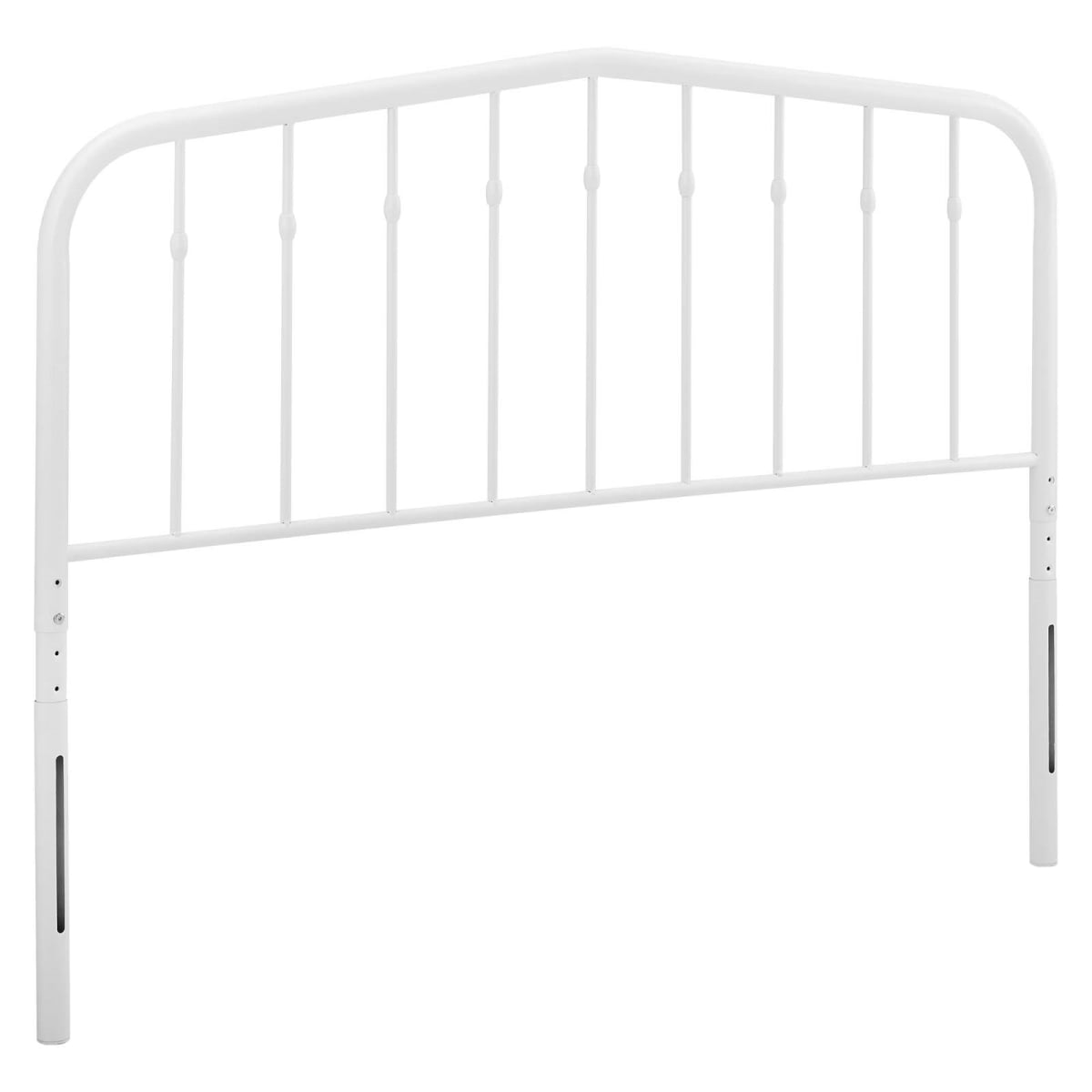 Lennon Metal Headboard, White - King Size