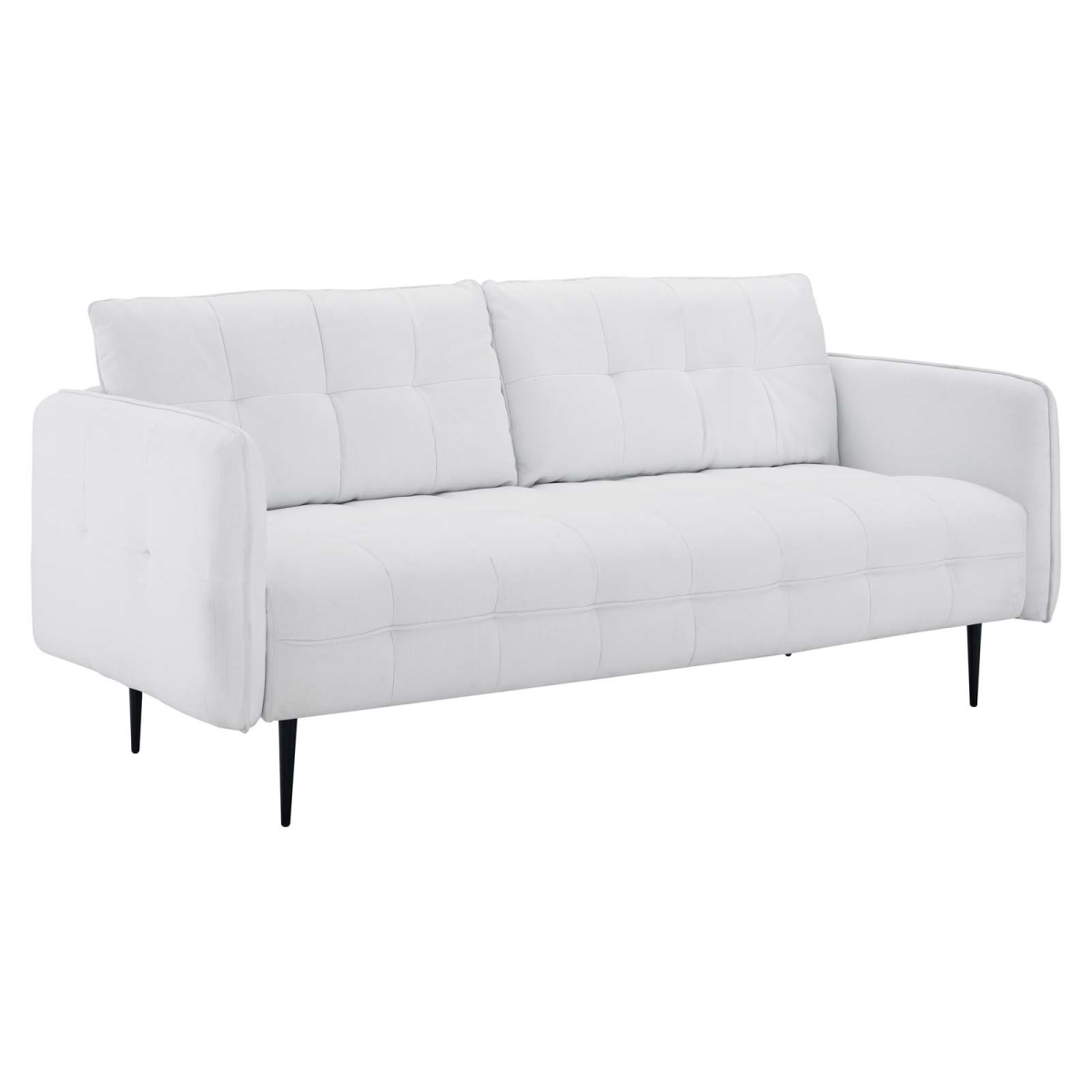 EEI-4451-WHI Cameron Tufted Fabric Sofa, White